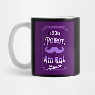 Poirot Is Not Amused - Purple Palette Mug